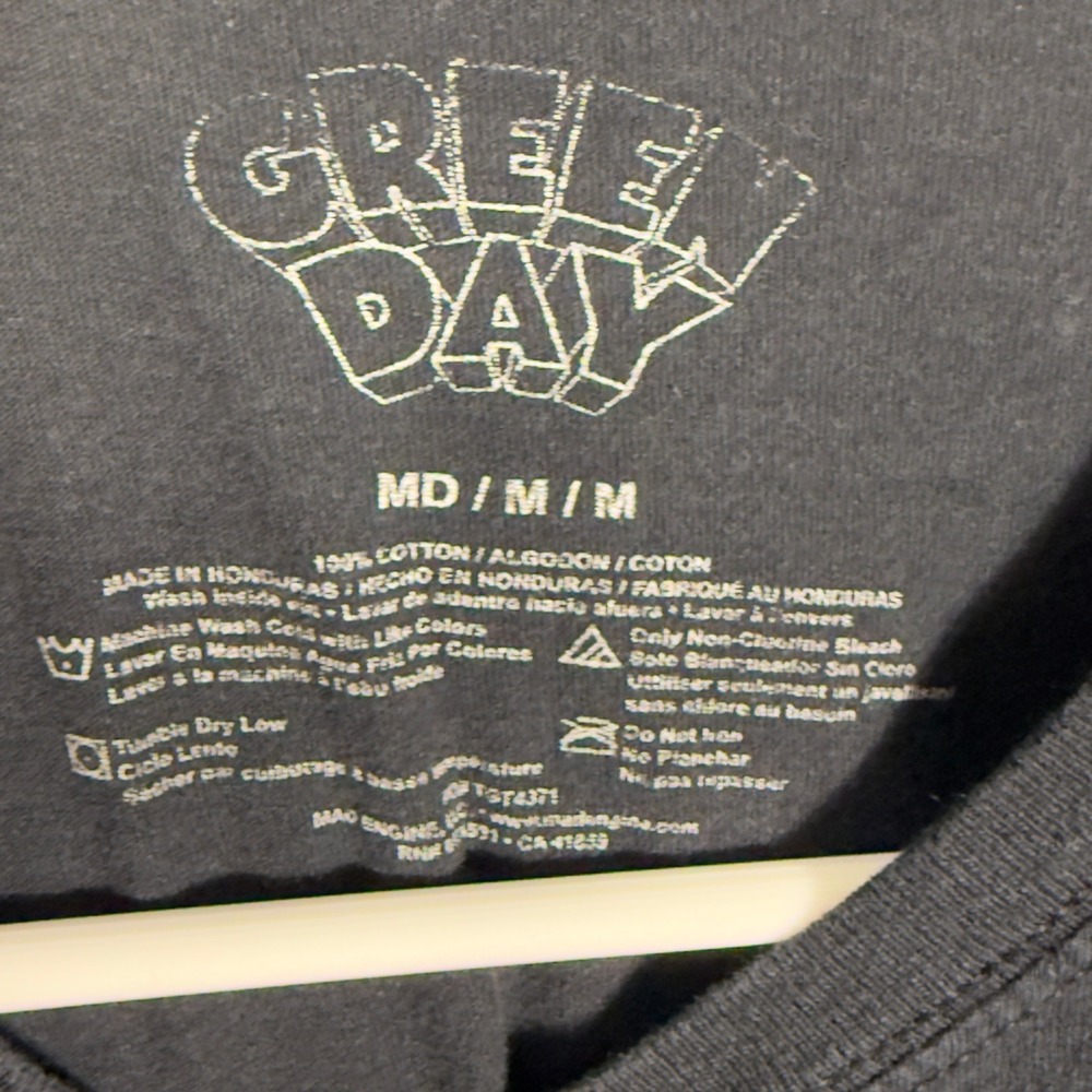 Green Day Dookie Album T Shirt Reprint Band Tee Mens Medium Rock Punk Music - Picture 7 of 7